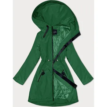 Dámská cargo bunda Zimní zelená bunda s kapucí pro ženy od Miss TiTi, odstíny zelené S (36) i392_23445-46