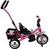 Dětská tříkolka Dětská tříkolka s vodicí tyčí Free Angel růžová