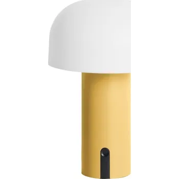 Lampička Present time Žlutá plastová stolní LED lampa Cecile
