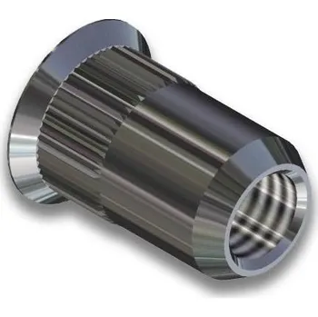 Matice M12 (2,0-5,0) - ocel zinek - Matice nýtovací zapuštěná hlava 90° rýhování