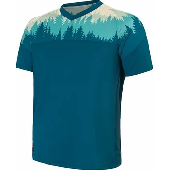 cyklistický dres Sensor Cyklo Helium pánský dres krátký rukáv Safír/trees 3XL