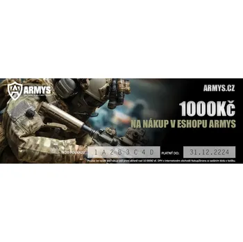 Dárkový potravinový koš Dárkový poukaz na nákup na ARMYS.cz 1000Kč
