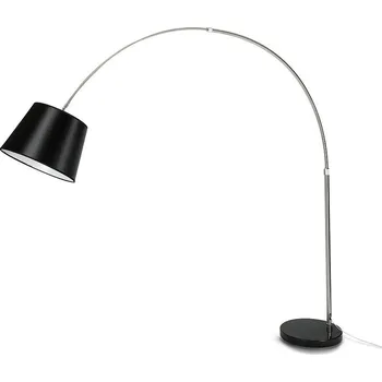 Stojací lampa V-TAC Stojací lampa s mramorovým podstavcem, E27 černá