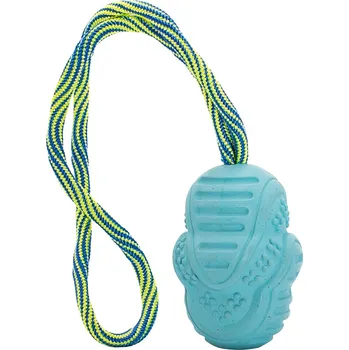 Hračka pro psa Vrhací tréninkový Aport s vlákny z rýžových slupek, na laně 8/30 cm HipHop