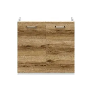 Kuchyňská skříňka Junona Line DK2D/80/82 bílá/dub delano světlý