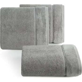 Ručník BAVLNĚNÝ RUČNÍK SALADO 50X90 CM ŠEDÁ