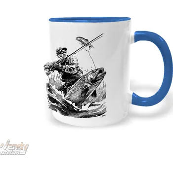 Hrnek - Rybář Barva: Modrá