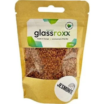 Jesmonite skleněné kamínky GlassRoxx v barvě bronzu 150 g