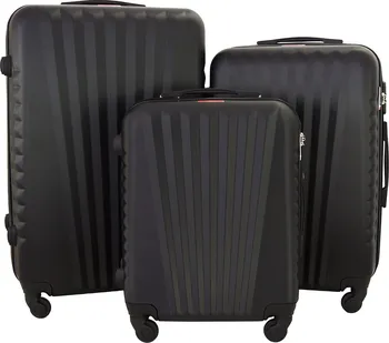 Gravitt 0888 EB00-10493 sada 3 cestovních skořepinových kufrů