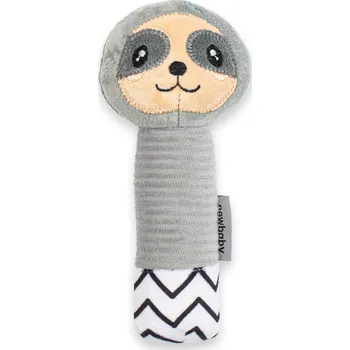 Dětská pískací plyšová hračka s kousátkem New Baby Sloth