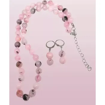 Náhrdelník Sada z jaspisu s chirurgickou ocelí