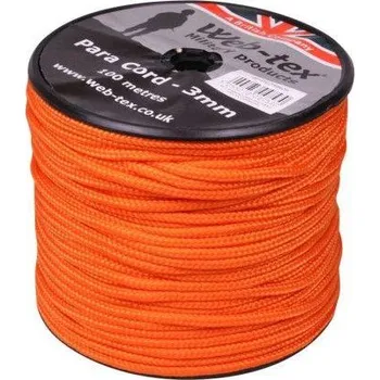 Lano Šňůra PARA NEON ORANGE 3 mm/100 m