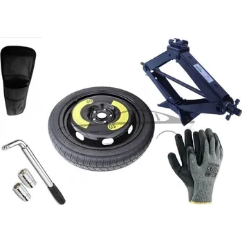 Plechové kolo Sada - Dojezdové kolo LEXUS ES VII R17 + gola klíč + hever + obal na hever