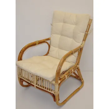 Zahrada Axin Trading s.r.o. Ratanové Křeslo Melbourne - polstr béžový melír