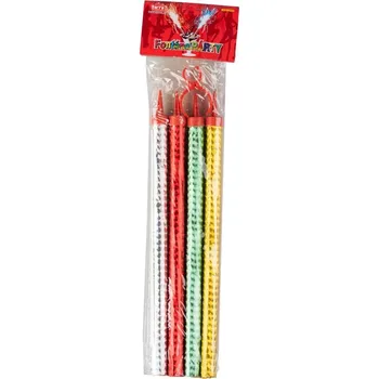 Party dekorace Fontána Párty 4 ks 240mm mix s držákem na láhev