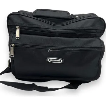 West Long Pánský černý pracovní kufřík Barva: Černá