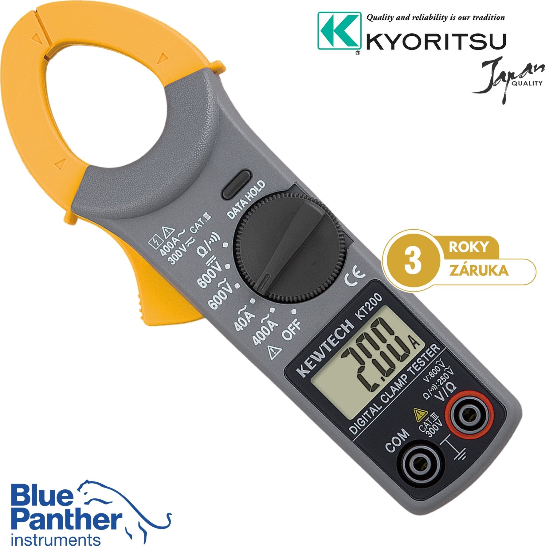 Kyoritsu Klešťový multimetr KT200