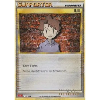 Volný čas Pokémon CLC 018/034 Bill - Trading Card Game Classic