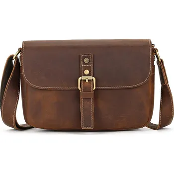 Kožená messenger taška pravá kůže NW570 Barva (Varianta): Hnědá