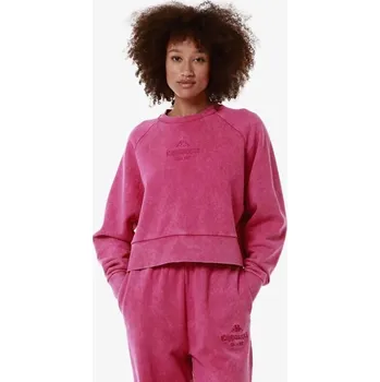 Dámská mikina Kappa AUTHENTIC PREMIUM LYTA mikina růžová XS