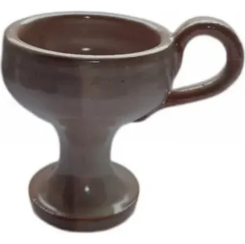 Vonná tyčinka Ručně Vyrobená Keramická Kadidelnice s Ouškem – Světle Hnědá