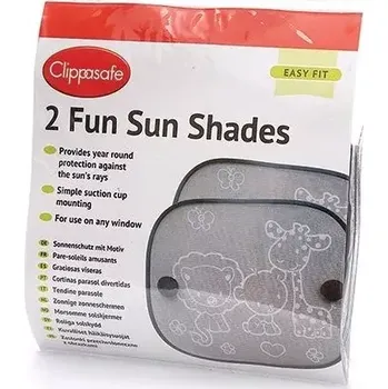 Sluneční clona do auta s přísavkou 2ks, Black Safari (CLI021520)