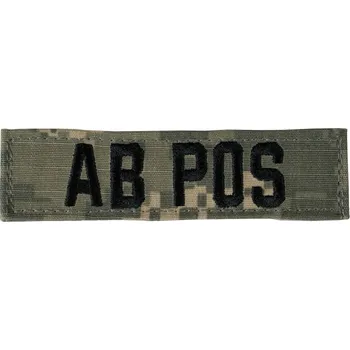 Nášivka Nášivka krevní skupina AB POS VELCRO ACU DIGITAL