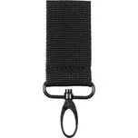 MFH int. comp. Poutko na opasek 22603 s karabinou nylon ČERNÉ