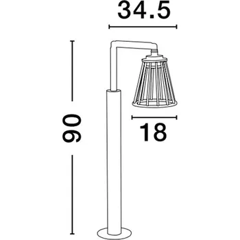 Venkovní osvětlení NOVALUCE Venkovní sloupkové svítidlo CARINA černý hliník LED 6W 279.54 lm 3000K 220-240V IP65 - NOVA LUCE