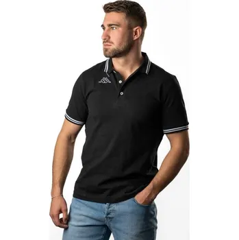 Pánské tričko Kappa LOGO MALTAX 5 MSS polo černá M