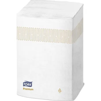 Papírový ubrousek 15850 Ubrousky Tork Premium do zásobníku Interfold 1/2, 2 vrstvy, 8 x 1000 ks, bílá, N4