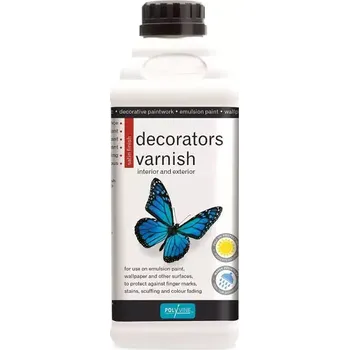 barva a nátěr na dřevo Decorators Varnish - lak pro dekoratéry - interiér a exteriér 500 ml Satin