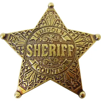 Sběratelství Replika odznak, hvězda šerifská, Lincoln Country