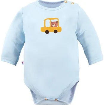 Eevi Body s dlouhým rukávem Cars&Bears modré - 98