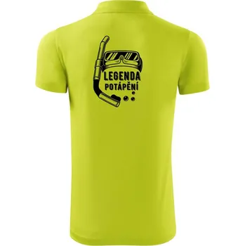Pánská košile Legenda potápění - Polokošile Victory sportovní (dresovina) - M ( Limetková )