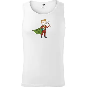 Pánská móda Super učitel - Tílko pánské Core - S ( Bílá )