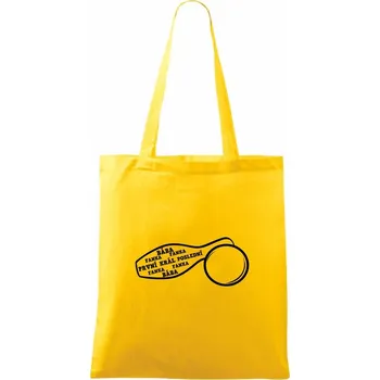 Kuželky názvy - Taška bavlněná - 42 x 38 cm ( Žlutá )