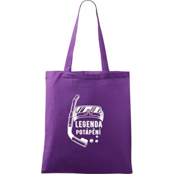 Legenda potápění - Taška bavlněná - 42 x 38 cm ( Fialová )