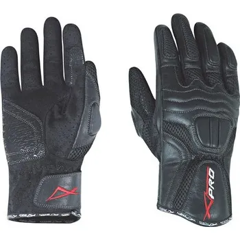 Moto rukavice KEYMONT - černé kožené moto rukavice A-PRO - L