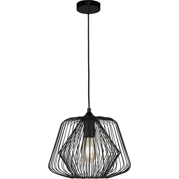 Nástěnné svítidlo SEARCHLIGHT Moderní drátěné závěsné světlo BELL CAGE 0211BK