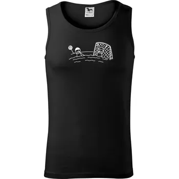 Pánské termoprádlo Vodní Pólo kreslené - Tílko pánské Core - M ( Černá )
