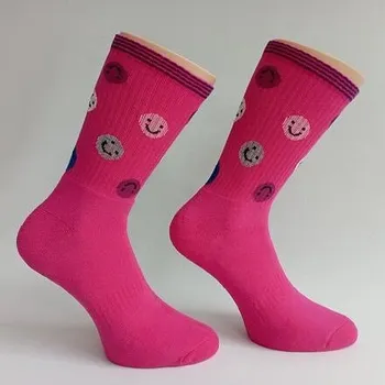 sportovní froté ponožky smajlík Trepon růžové velikost 24-25