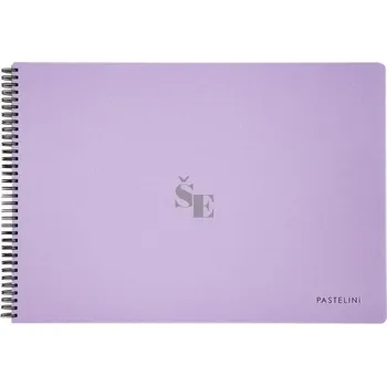 Skicák A3 spirálový 40listů Pastelová fialová 6-96824