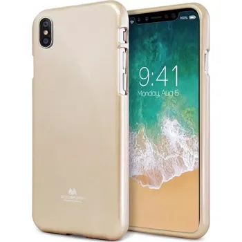 Pouzdro na mobilní telefon Mercury Goospery Jelly iPhone Xs Max - Zlatá