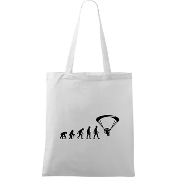 Evoluce paramotor - Taška bavlněná - 42 x 38 cm ( Bílá )