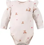 Eevi Body s dlouhým rukávem Hearts&Bears ecru - 86