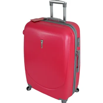 ZF SUITCASE Cestovní kufr velký model 606 velikost 82 litrů 73x50x26 váha 3,75kg růžová VELKY