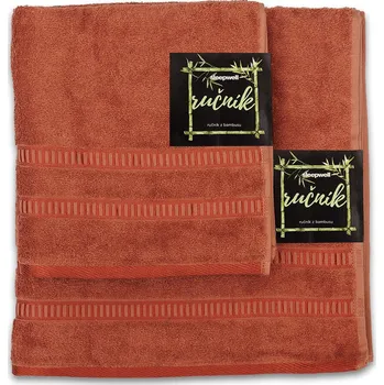 Ručník Sleep-well Bambusový ručník 50x100cm - terakotový