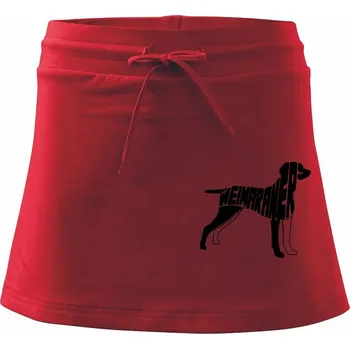 Dámská sukně Výmarský ohař - Sportovní sukně - two in one - L ( Červená )