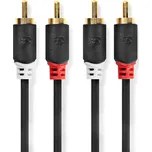 HQ propojovací kabel 2xRCA - 2xRCA 10m CABW24200AT100